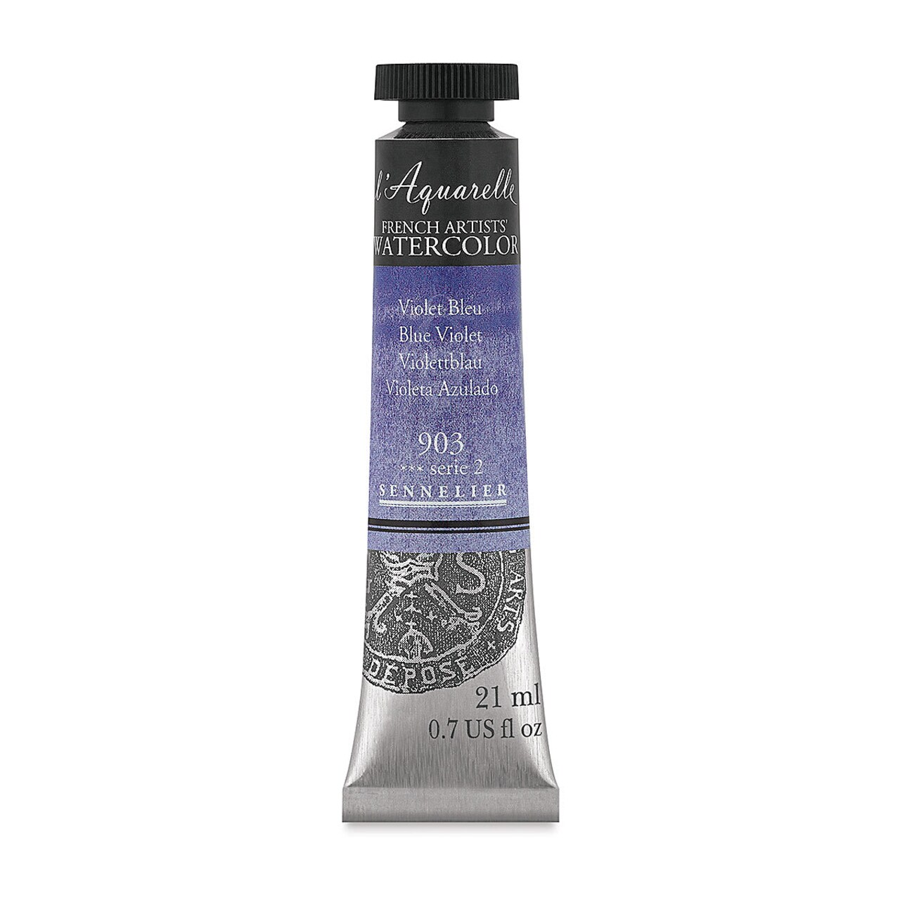 Sennelier French Artists' Watercolor - Blue Violet, 21 ml, Tube